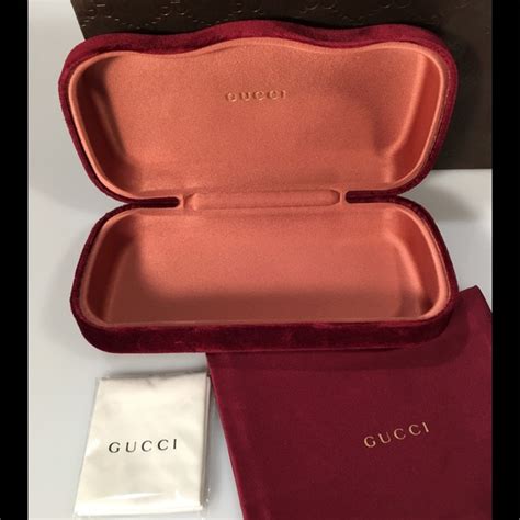 brown gucci eyeglass case|Gucci sunglasses case velvet.